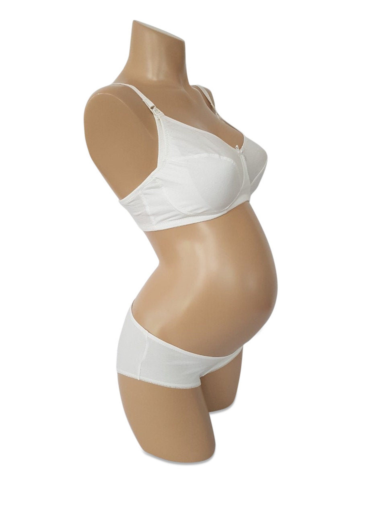 100 Organic Cotton Nursing Bra Soft and Comfortable Support, Easy to Use Friendly Breastfeeding