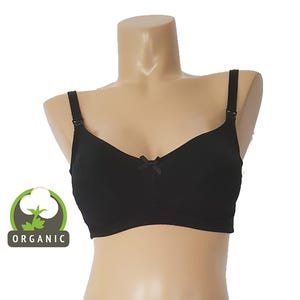 100% Organic Cotton Nursing Bra - Soft and Comfortable Support. Bogema Lingerie.