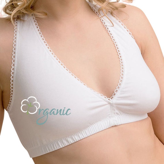 White Pearl Pure Organic Cotton Nursing Sleep Bra Nursing Friendly,  Breathable and Hypoallergenic Fabrics. Bogema Lingerie. -  Canada