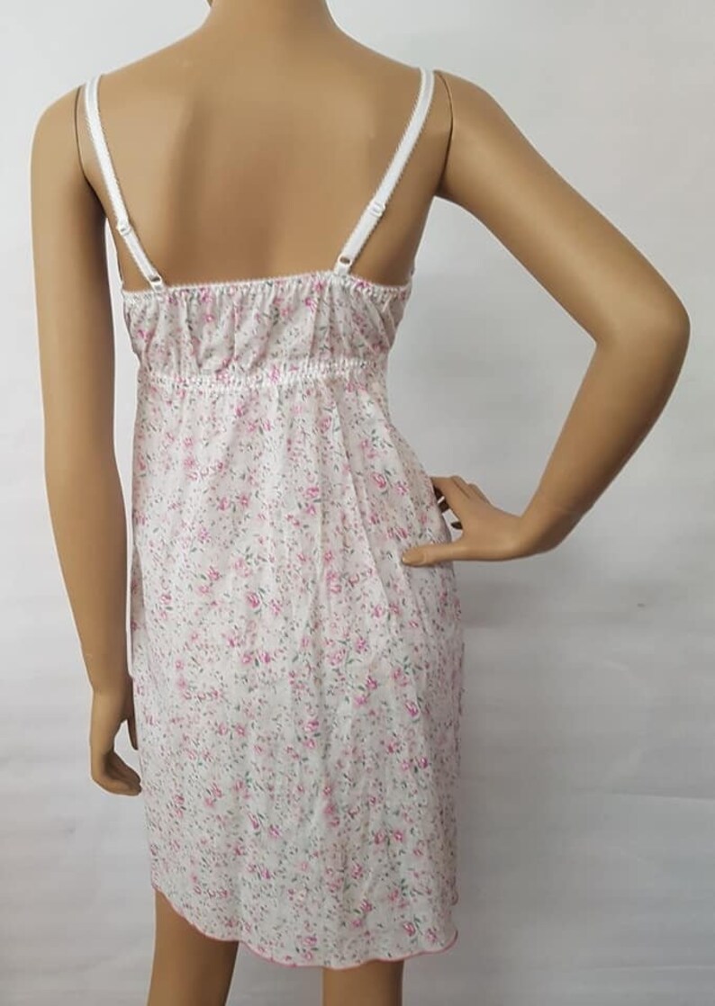 maternity sleepshirt nursing sleepshirt nightgown White Rose breastfeeding sleepwear