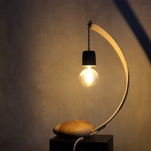 Table lamp,zen, bent wood