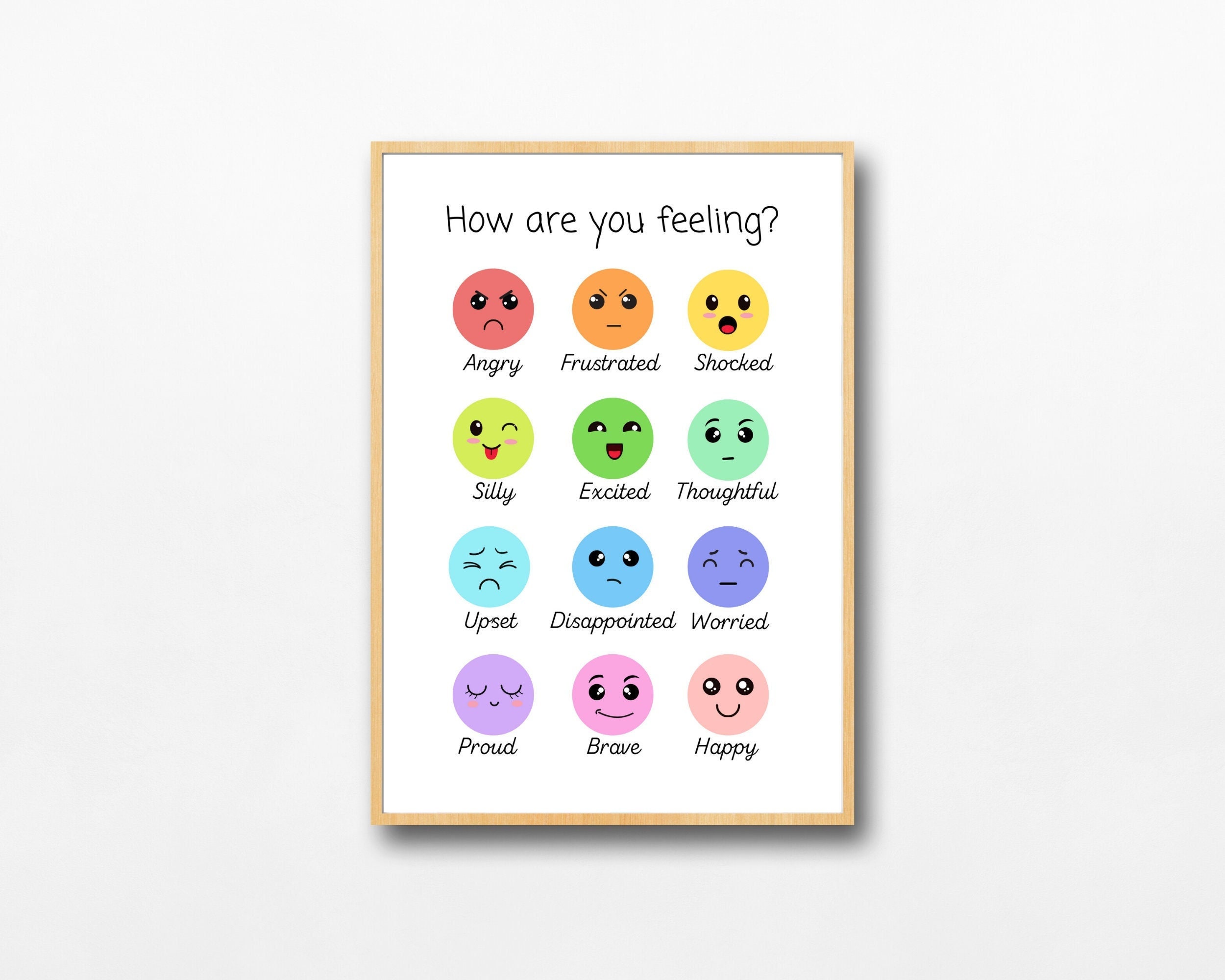 Colourful Emotions Poster SEN ASD Emotional Regulation - Etsy UK