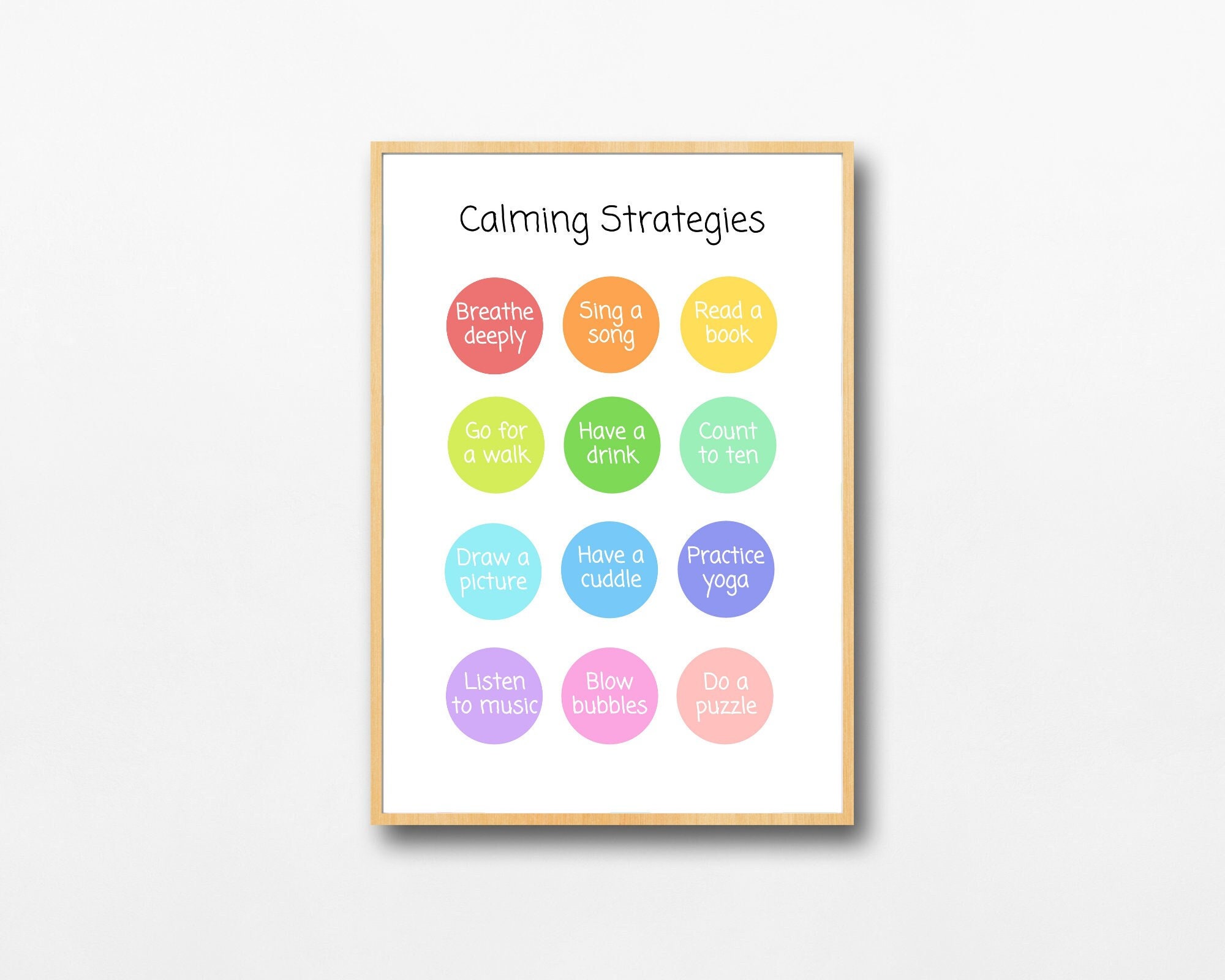 Calming Strategies Poster | Emotional Regulation Poster | SEN, ADHD ...