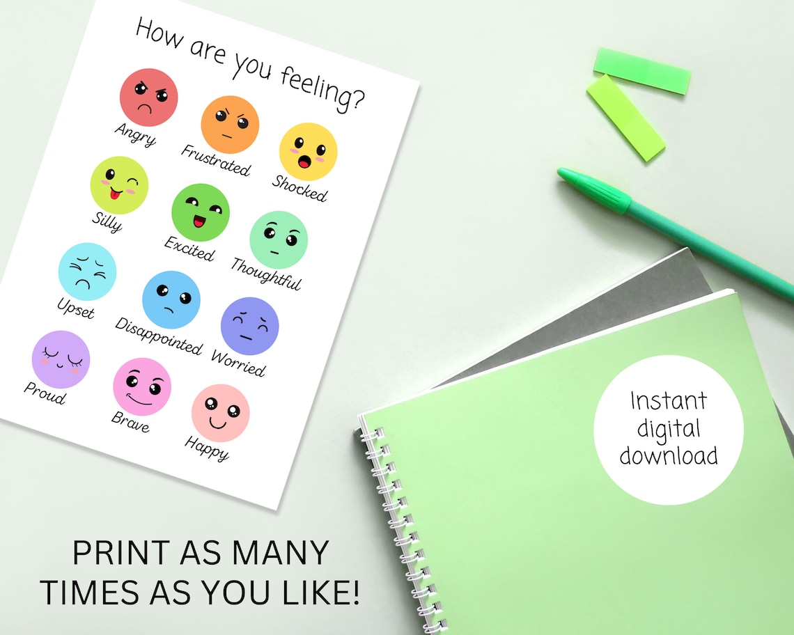 Colourful Emotions Poster | SEN ASD Emotional Regulation Poster | Printable Feelings Poster ...