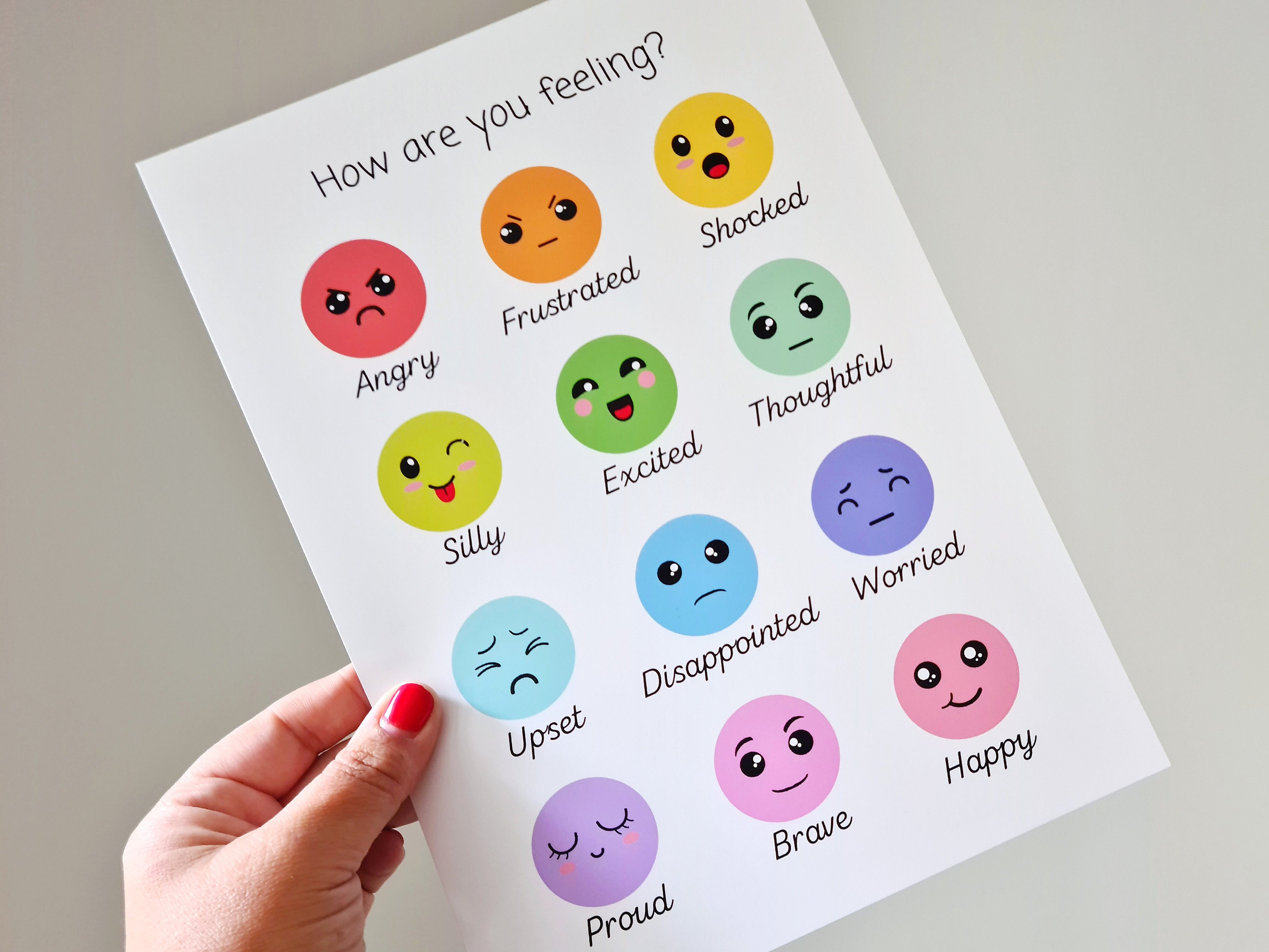 Colourful Emotions Poster SEN ASD Emotional Regulation - Etsy UK