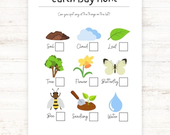 Earth Day Scavenger Hunt for Kids: Nature Detective I Spy (PDF)