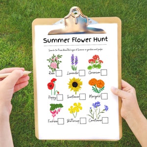 Summer Flower Hunt | British Floral Scavenger Hunt for Kids | Summer ...
