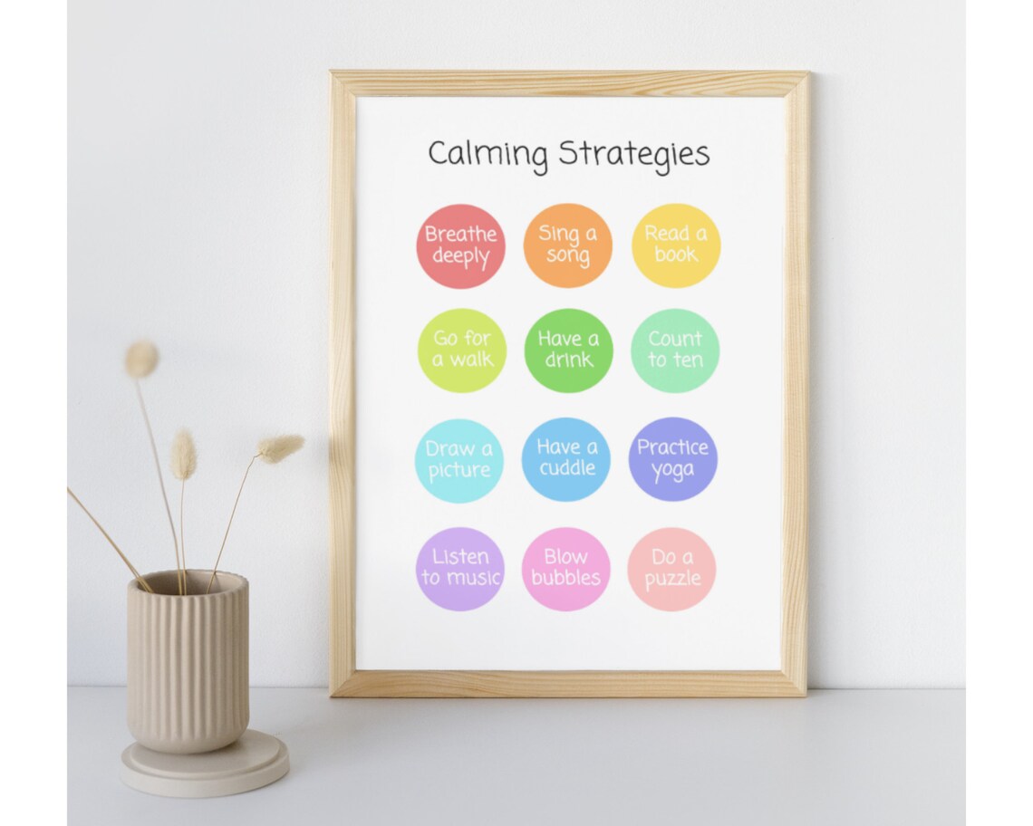 Calming Strategies Poster | Emotional Regulation Poster | SEN, ADHD ...