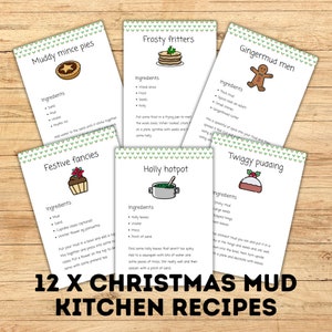 Recept från julgrötköket: Resurs för julskogsskolan (poster- och flashcardstorlek)