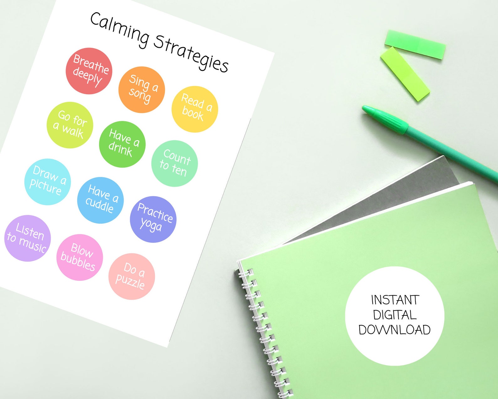 Calming Strategies Poster | Emotional Regulation Poster | SEN, ADHD ...
