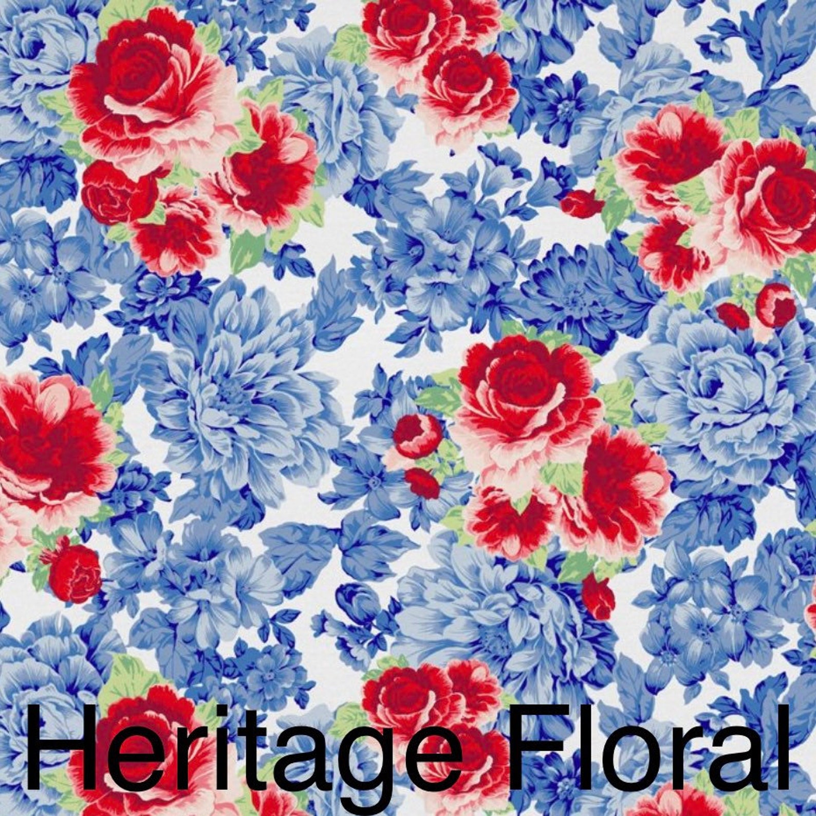 Pioneer Woman Heritage Floral Fabric - Etsy