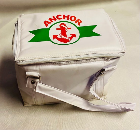 Vintage Anchor Butter White Retro Cooler Bag Hold… - image 1