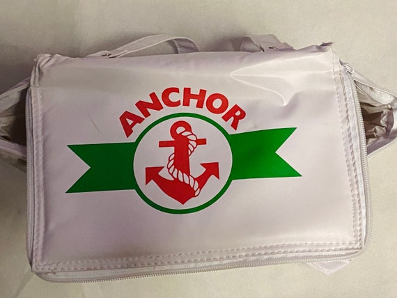 Vintage Anchor Butter White Retro Cooler Bag Hold… - image 3