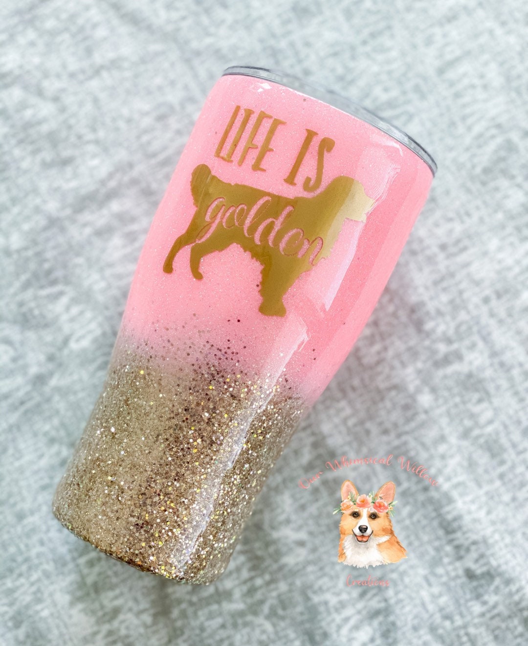 Mama Bear Navy & Rose Gold Glitter Tumbler – Our Whimsical Willow Creations