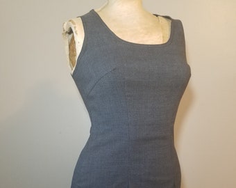 Vintage 90's Mirrors brand gray mini dress