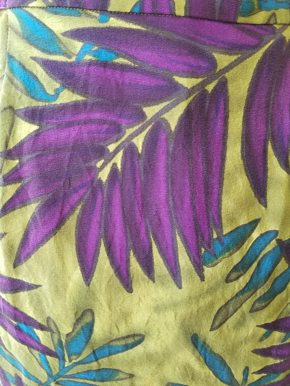 1990s Vintage Silk Skirt - image 4