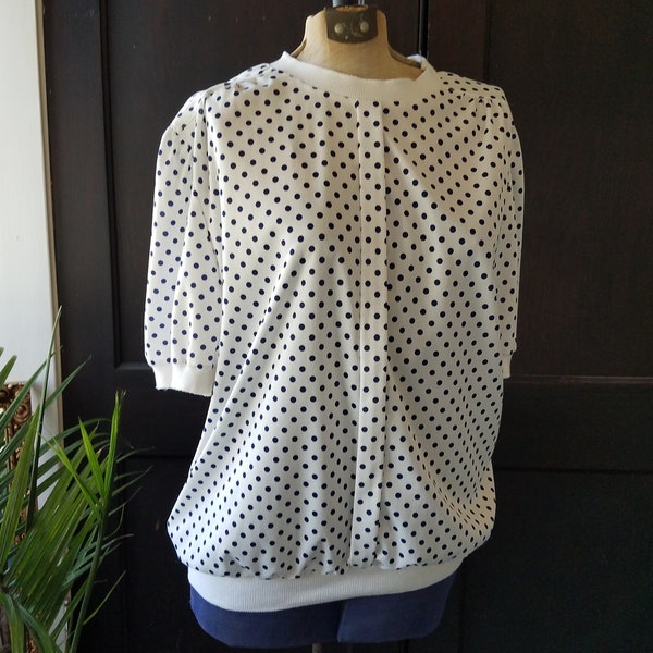 1970s Devon polka dot blouse