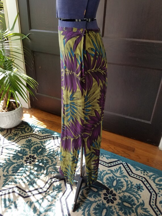 1990s Vintage Silk Skirt - image 2