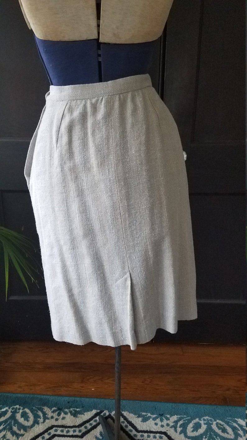 1990s tweed pencil skirt