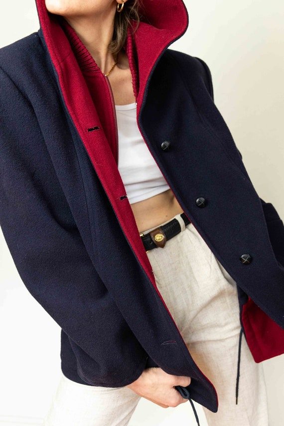 Wine Berry 2 Tone Cationic Georgette Pant Straight