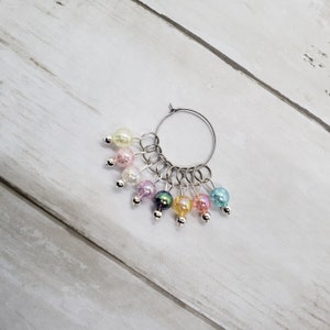 Fairy Bubbles, Snag-Free Stitch Marker Set for Knitting or Crochet