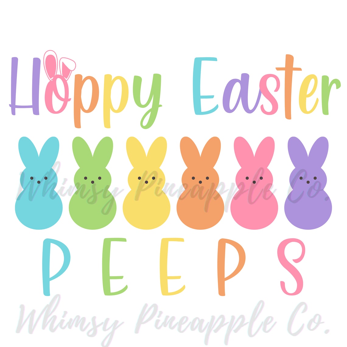 Easter Peeps Clip Art Digital File PNG JPG SVG Cute | Etsy