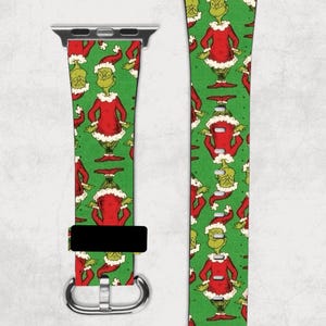 Dr Seuss How The Grinch Stole Christmas Apple Watch Band NEW 38/40/41 42/44/45
