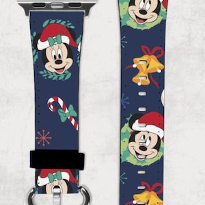 Mickey & Minnie Mouse Apple Watch Band 38/40/41 42/44/45 Christmas Disney
