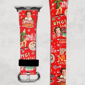 Buddy The Elf Jul Apple Watch-armband 38/40/41 & 42/44/45 Will Ferrell