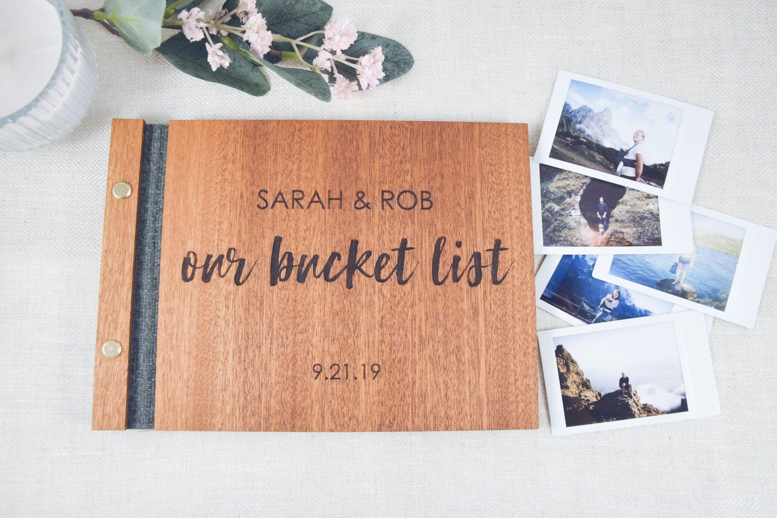 Custom Made Bucket List Book - happy anniversary parents