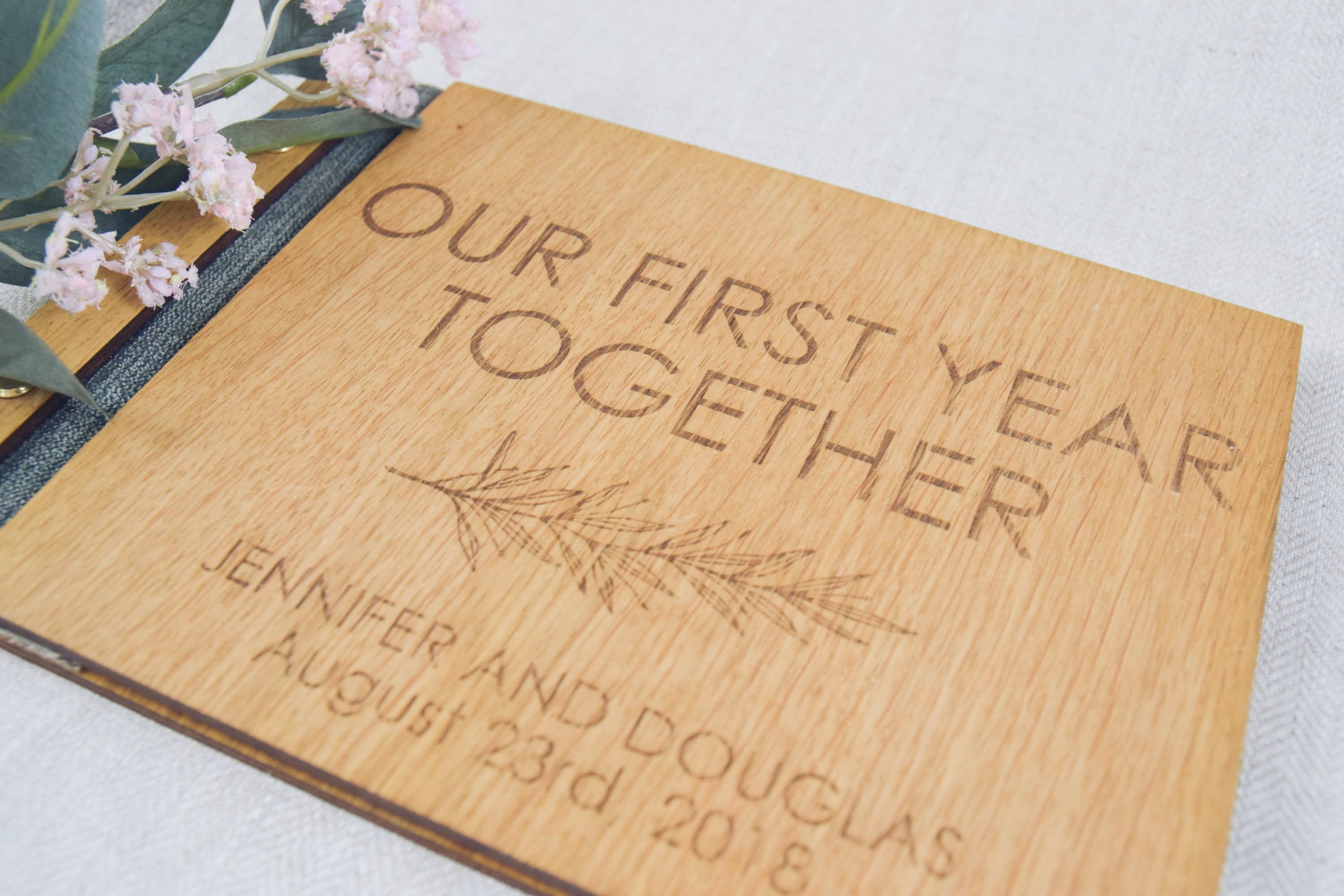 Year one of our love story - Our First Year Together: couples relationship  photo journal scrapbook (Couples yearly relationship journal scrapbooks)