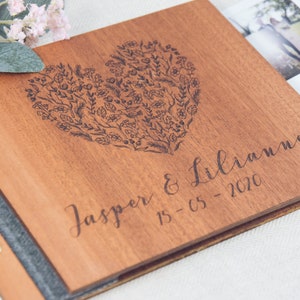 Libro de recortes de memoria de la pareja, regalo para el marido, regalo personalizado para el novio, libro de compromiso, regalo de aniversario para él, libro de memoria para ella