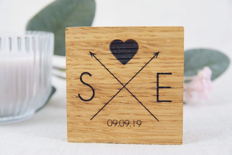 Oak wood ring box Ring plate for wedding ceremony Handmade ring box Unique wedding ring box Engraved ring plate Custom made ring box