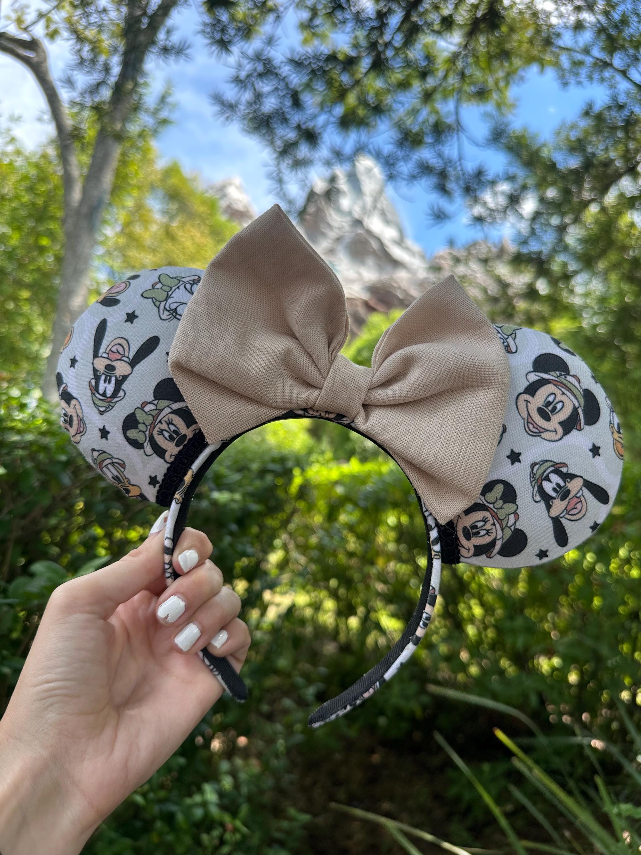 Animal Kingdom Mickey and Friends Character Mouse Ears, Safari Headband