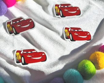 Lightning McQueen 2in Clear Backing Sticker