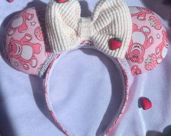 Lotso Strawberry Bear Mouse Ears