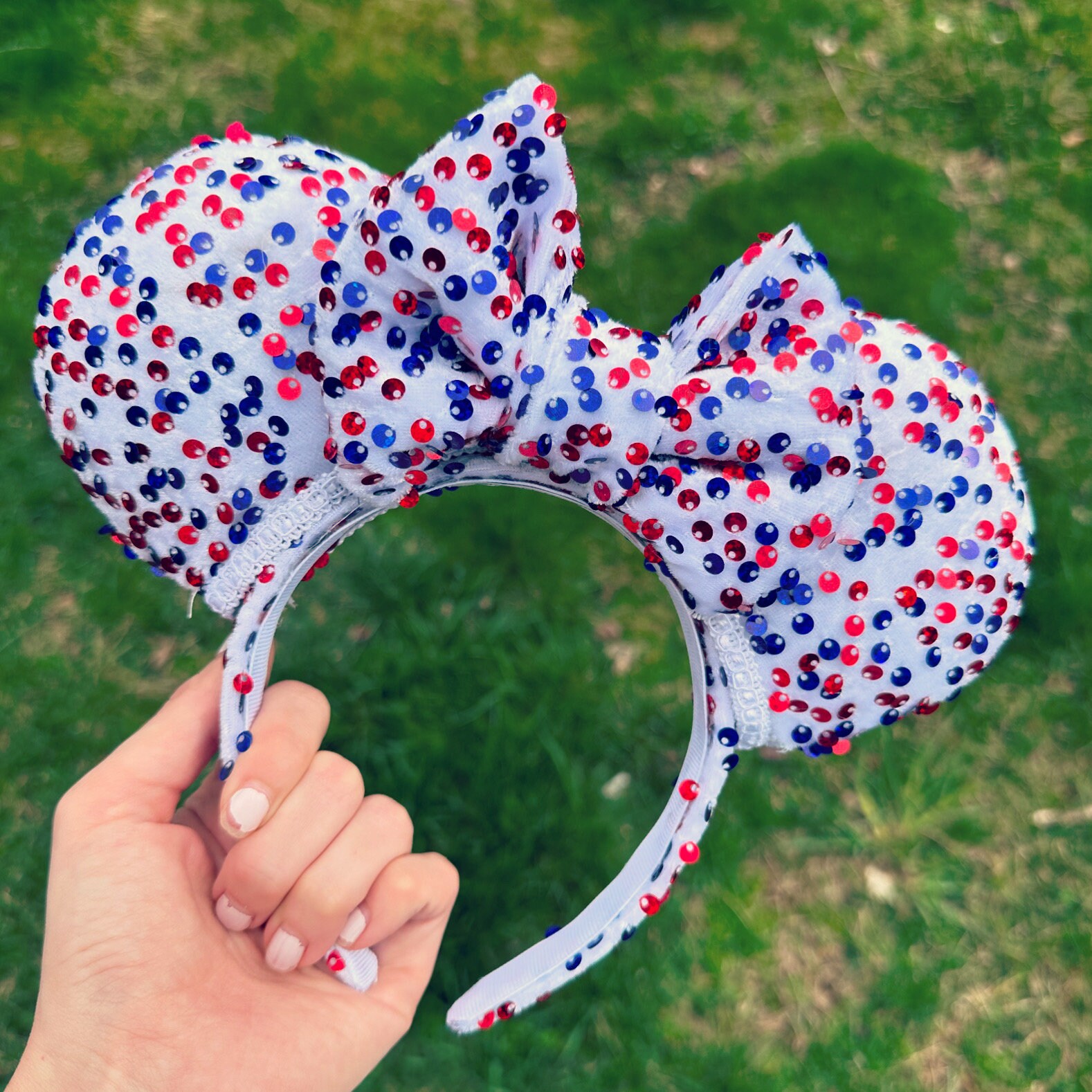 Red and Blue Minnie Ears - Etsy display picture 3