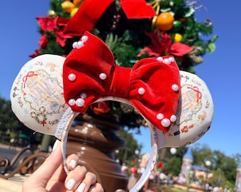 Christmas at the castle  Vintage Coquette Christmas Mouse Ears