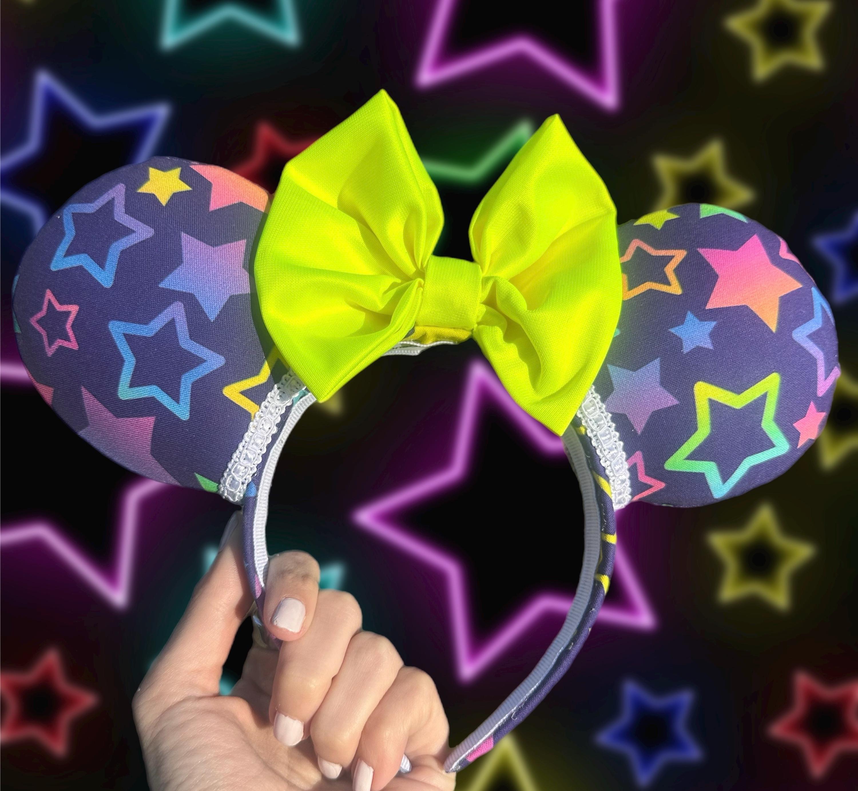 Neon Minnie Ears - Etsy