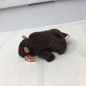 Ty Beenie Baby 1998 Roam Bison Rare With Errors (B2)