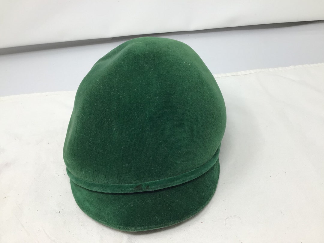 Vintage Betmar Green Crush Velvet Riding Hat I1 Etsy