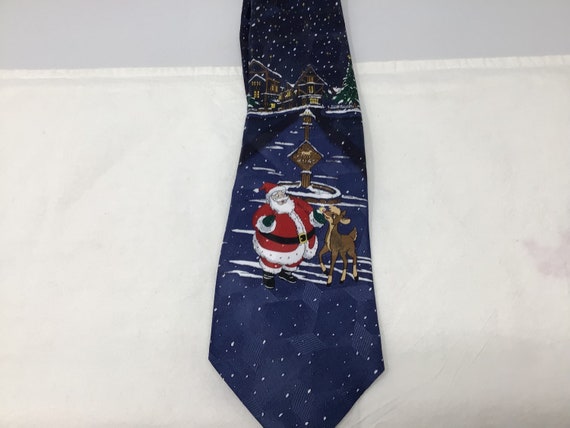 Rudolph Co. Holiday Polyester Neck Tie (I2A) - image 2