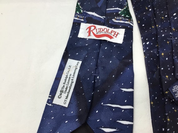 Rudolph Co. Holiday Polyester Neck Tie (I2A) - image 3