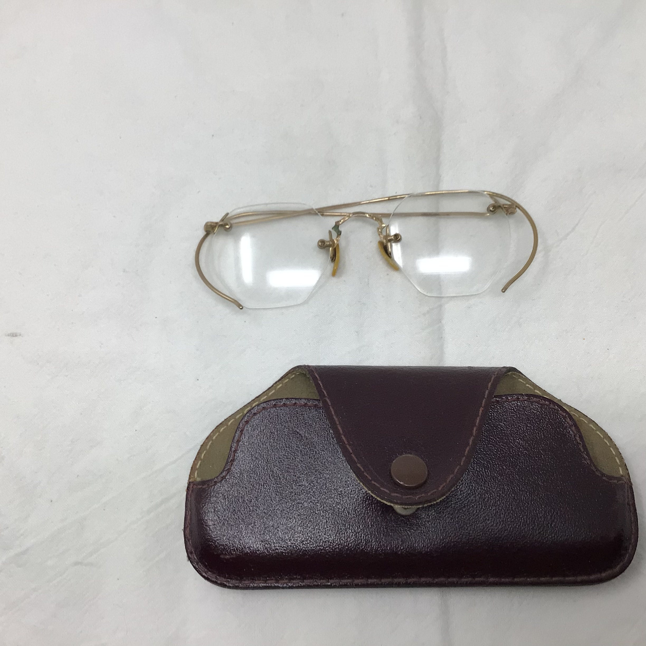 Vintage Wire Rim Glasses With Case (C3) - Etsy Vintage Wire Rim Glasses With Case (C3) - Etsy