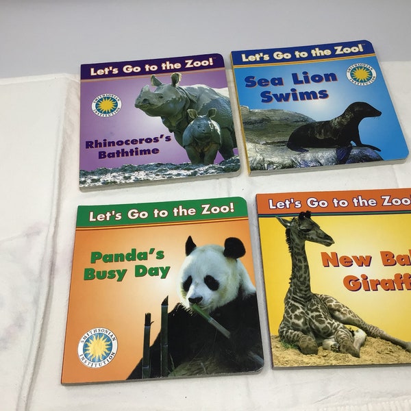 Smithsonian Institution Let’s Go To The Zoo Set of Four Books