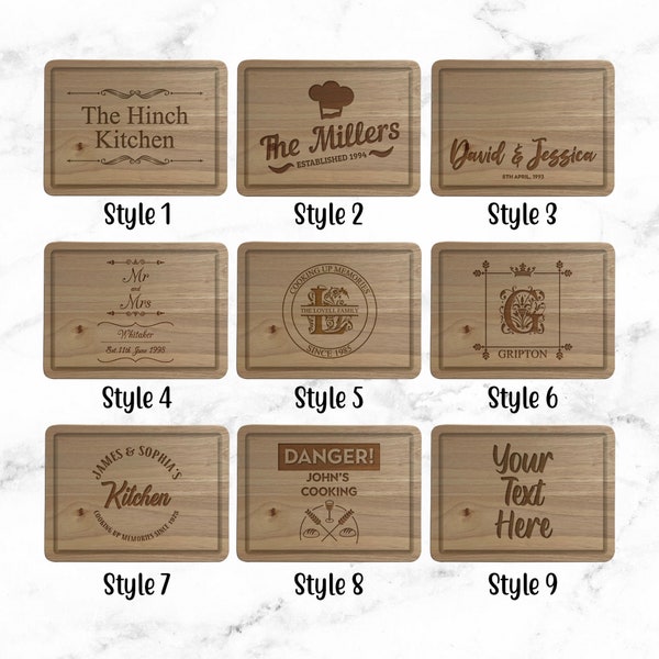 Personalised Engraved Chopping Board - Personalised Wooden Cheese Board, New Home, Wedding, Birthday, Custom Made Gift, Bespoke Wood Board