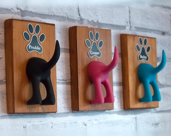 personalised dog lead holders