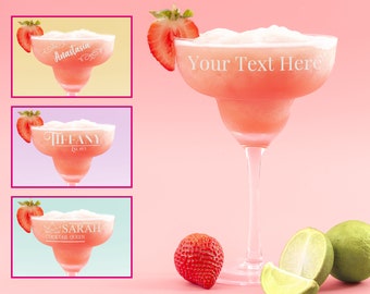 Personalisiertes Cocktailglas Graviertes Margarita-Glasgeschenk Benutzerdefinierte Gläser Personalisiertes Trinkglas-Glas-Geburtstagsgeschenk für ihn oder sie