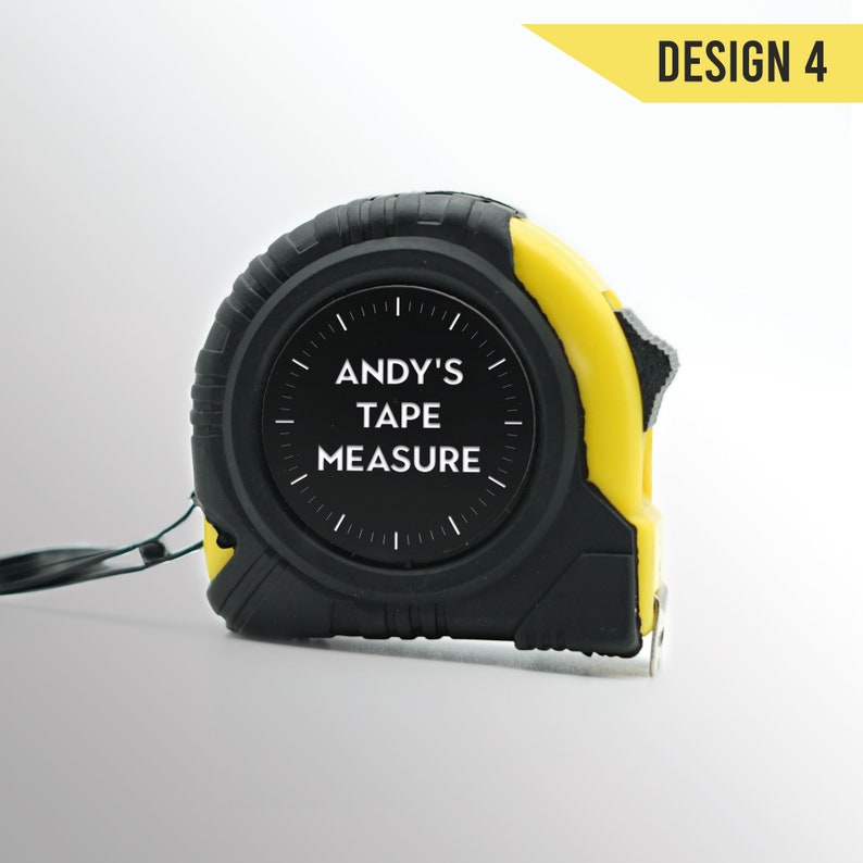 Personalised Tape Measure Ruler 5m Blade Engraved Gift for Fathers Day Idea Personalized Present for Him or DIY Dad Grandad Tool Design 4