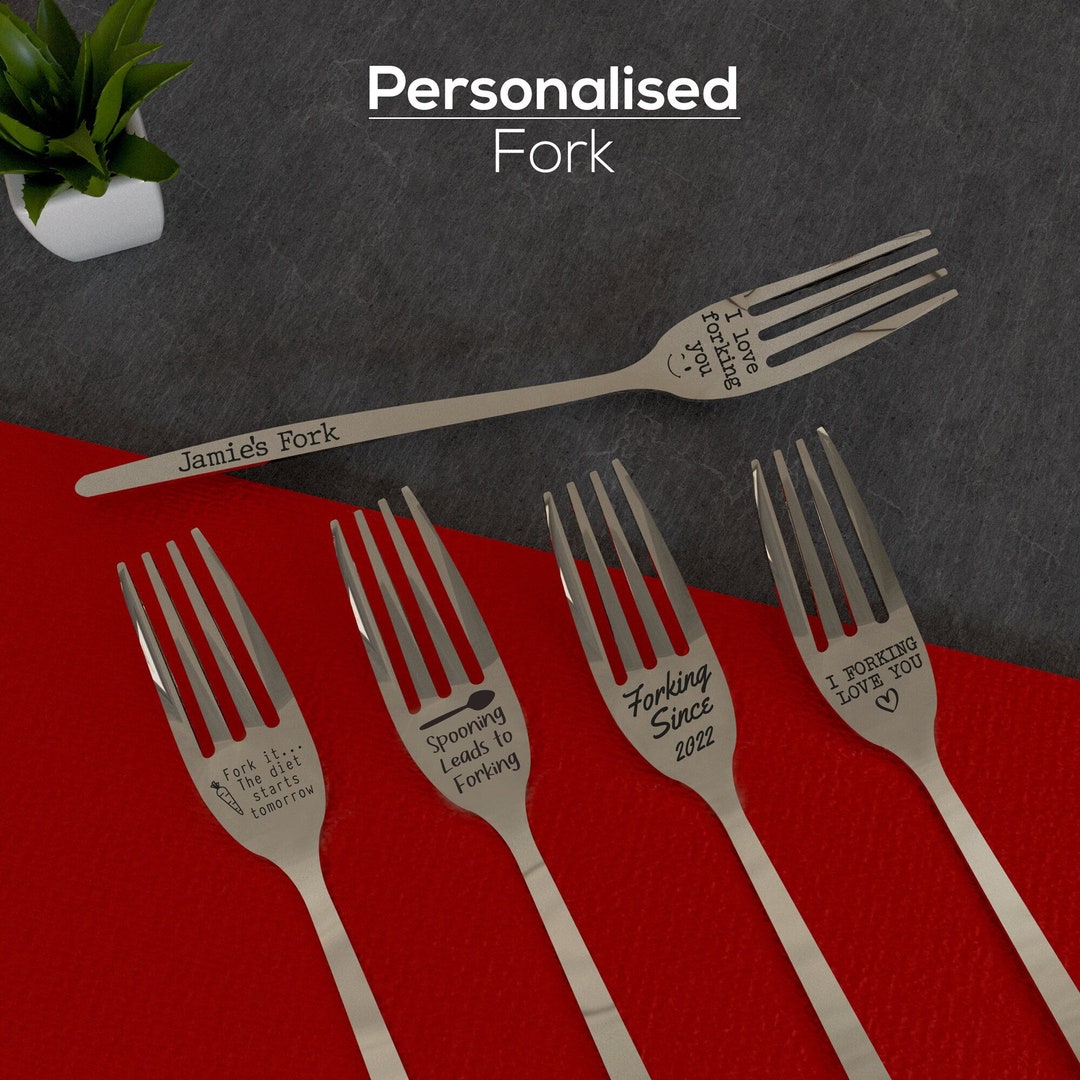 Engraved Fork Funny Personalised Valentines Day Gift Novelty fork You
